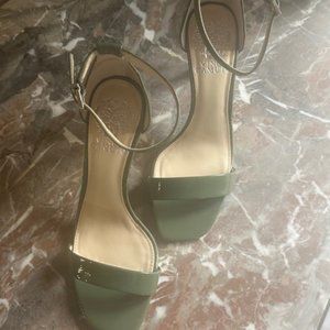 Vince Camuto Green Tea Ankle Strap Heels